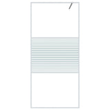 Vidaxl Walk-in shower wall 90x195 cm Transparent ESG glass white