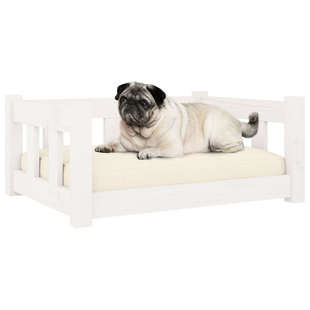 Vidaxl Hond Kuerf 65.5x50.5x28 cm folitert Wäiss