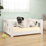 Vidaxl Hond Kuerf 65.5x50.5x28 cm folitert Wäiss