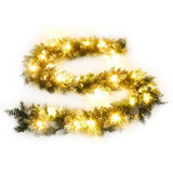 Vidaxx božična girlanda z LED lučmi 5,2 m PVC zelena