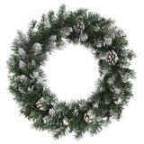 Vidaxl Christmas wreath with LED lights 45 cm PVC Green