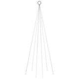 Vidaxl flagpole Christmas tree 108 LEDs blue 180 cm