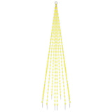 Vidaxl Flagôle arbre de Noël 310 LEDS blanc chaud 300 cm