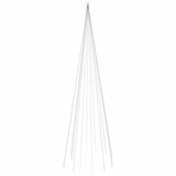 VidaXL Vlaggenmast Christmas tree 732 LEDs multicolored 500 cm