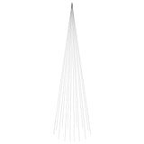 Vidaxl Flagpole Chrëschtbam 1134 LED blo 800 cm