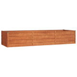 Vidaxl Planter hævet 240x80x45 cm Corten Steel Rusty