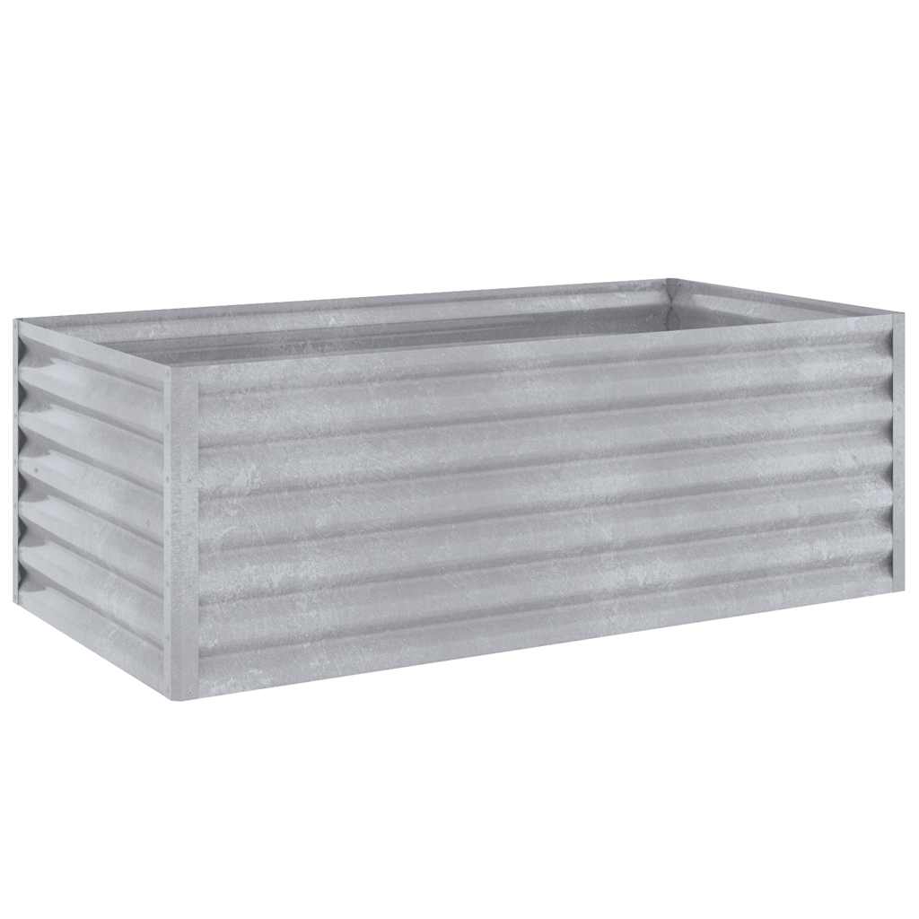 Bandeja de jardim elevada de vidaxl 100x50x36 cm aço corten