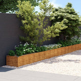 Vidaxl Planter je dvignil 770x50x36 cm Cortenstaal