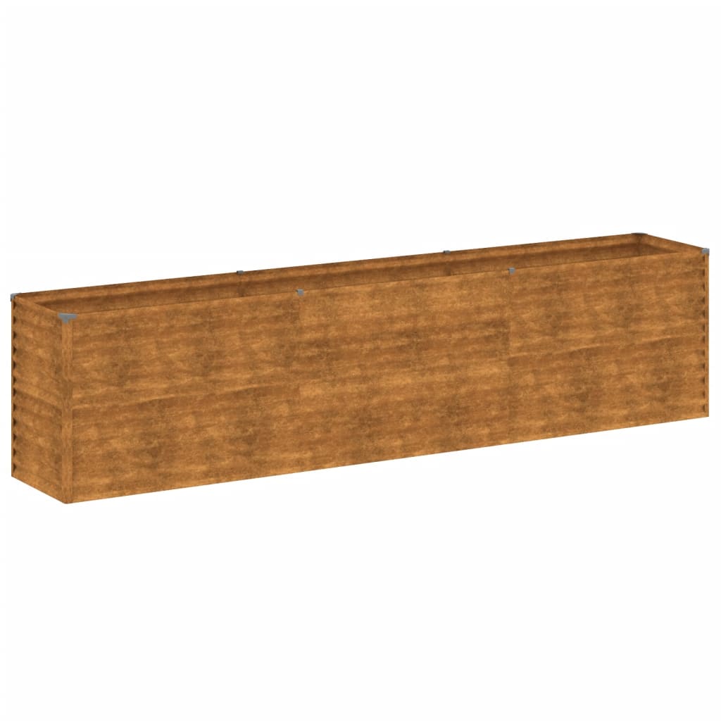 Vidaxl Planter je dvignil 291x50x69 cm Cortenstaal