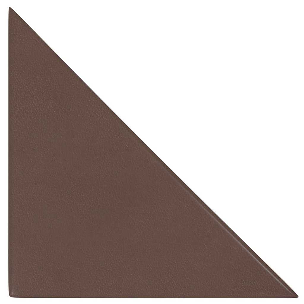 Stenske plošče vidaxl 12 psov 0,54 m² 30x30 cm umetno usnjeno rjavo