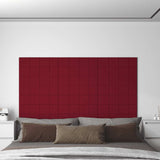 Vidaxl vægpaneler 12 ST 1,08 m² 60x15 cm Velvet Wine Red