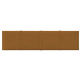 Pannelli a parete Vidaxl 12 ST 1,08 m² 60x15 cm marrone velluto