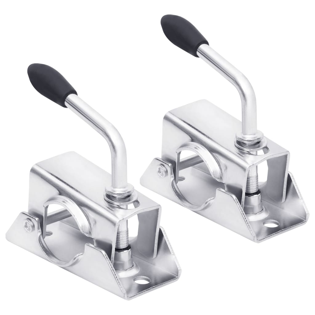 VIDAXL -Nasenradklemmen 2 Stcs 13,5 x 6,5 x 14 cm verzinkter Stahl