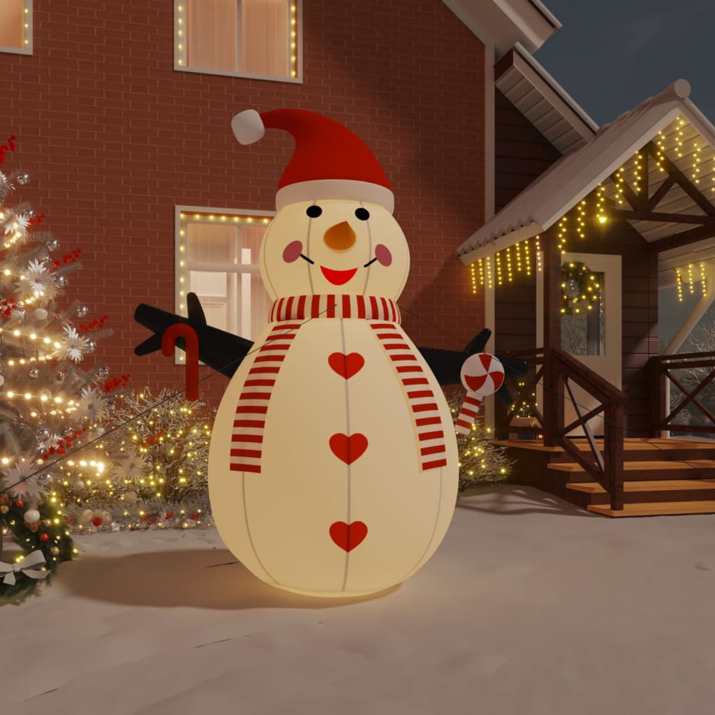 Vidaxl Snowman Inflatable with LEDs 300 cm