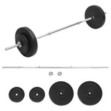 Vidaxl halter med vægte 30 kg