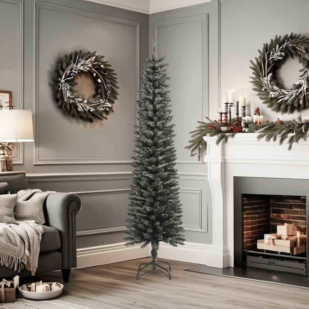 Vidaxl Kunstkerstboom with standard narrow 180 cm PVC green