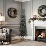 Vidaxl Kunstkerstboom with standard narrow 180 cm PVC green