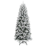 Vidaxl Kunstkerstboom with snow 120 cm PVC and PE