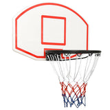 Vidaxl basketbalbord 71x45x2 cm polyetheen wit