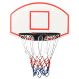 Vidaxl basketbalbord 71x45x2 cm polyetheen wit