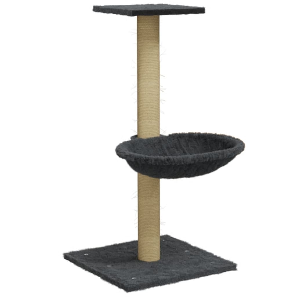 Vidaxl cat furniture with sisal scratching post 74 cm dark gray