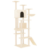 VidaXL Cat furniture with Sisal scratching posts 191 cm cream -colored