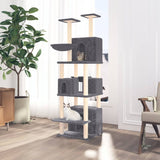 Vidaxl Cat Moberty com sisal risping posts 180 cm cinza escuro