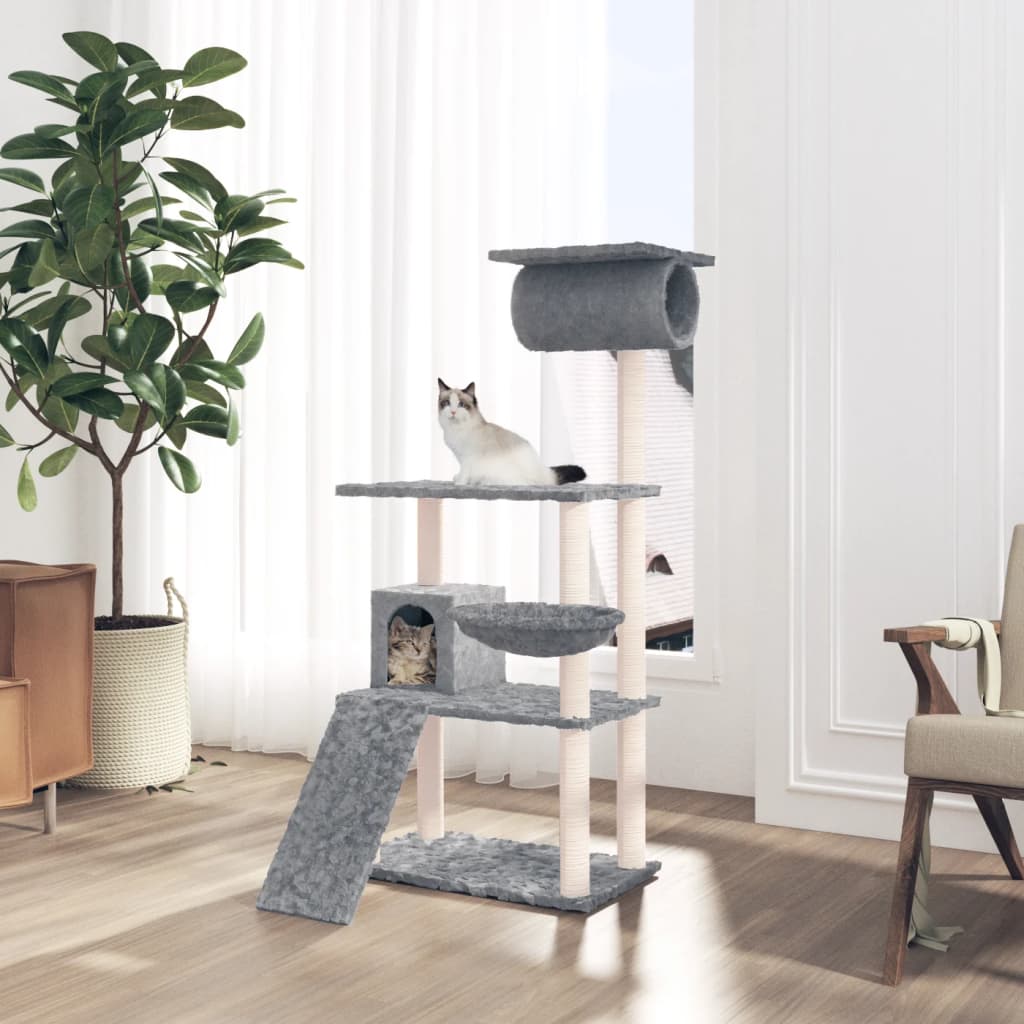 Vidaxl Cat Miwwele mat Sisal kraazt Posts 131 cm Liicht