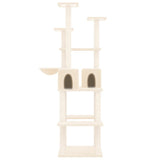 Vidaxl Cat Miwwelen mat Sisal Scratching Posts 167 cm Crème -Colored