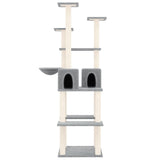 Vidaxl Cat Miwwelen mat Sisal Scratching Posts 167 cm Liicht gro