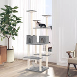 Vidaxl Cat Miwwelen mat Sisal Scratching Posts 167 cm Liicht gro