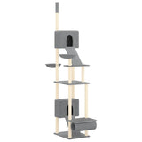 Vidaxl Cat Miwwelbuedem fir 277-303 cm Liicht gro