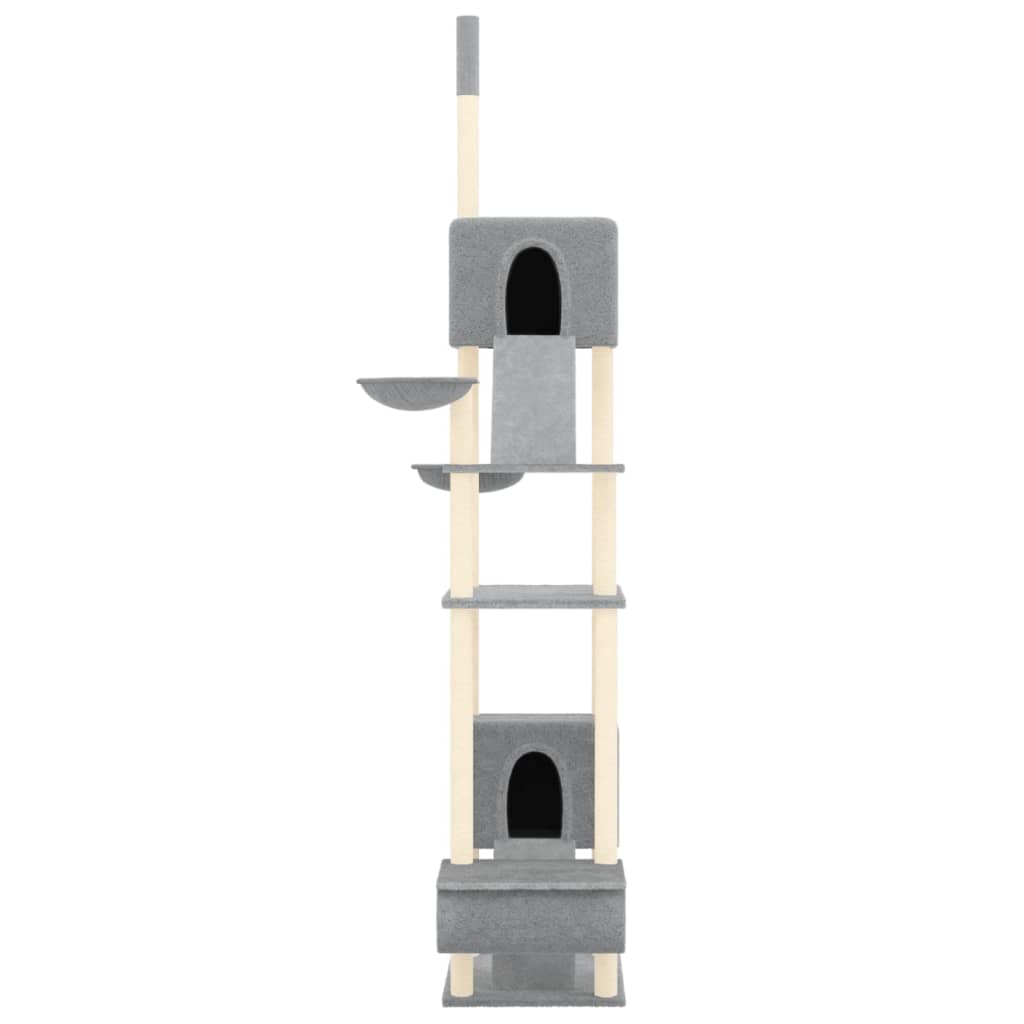 Vidaxl Cat Miwwelbuedem fir 277-303 cm Liicht gro