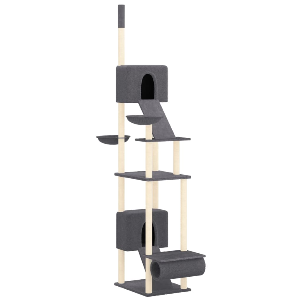 Vidaxl cat furniture floor to ceiling 277-303 cm dark gray