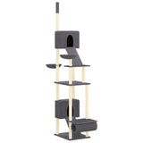 Vidaxl cat furniture floor to ceiling 277-303 cm dark gray