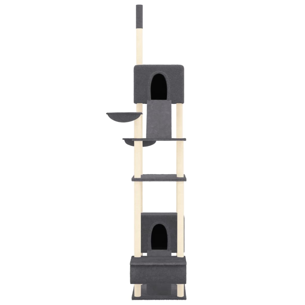 Vidaxl cat furniture floor to ceiling 277-303 cm dark gray