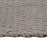 VIDAXL Rechteckige 120x180 cm Baumwollgrau