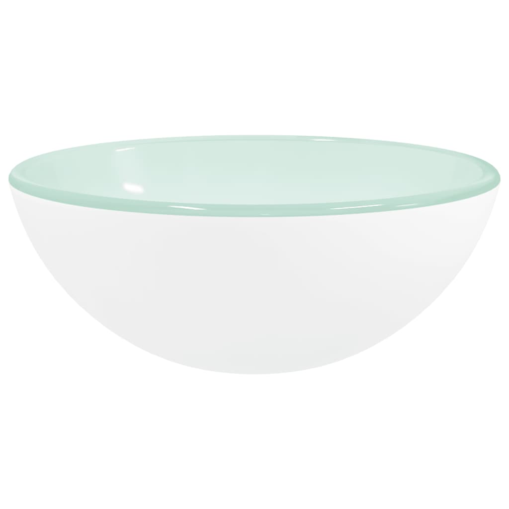 Vidaxl Washbasin 30x12 cm Tempered glass white