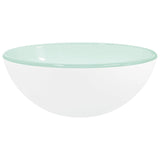 Vidaxl Washbasin 30x12 cm Tempered glass white
