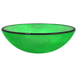 Vidaxl wastbasin 42x14 cm temperéiert Glas gréng