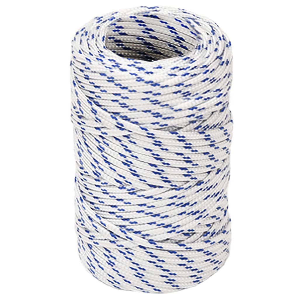 Vidaxl Boot Vrv 2 mm 50 m polipropilen bela