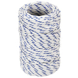 Vidaxl Boot Vrv 2 mm 50 m polipropilen bela