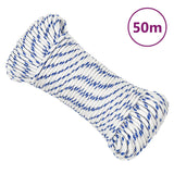 Corde à démarrage Vidaxl 3 mm 50 m de polypropylène blanc