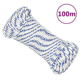 Vidaxl Boot Rope 4 mm 100 m Polropypylene wäiss