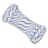 Vidaxl Boot Rope 4 mm 100 m Polropypylene wäiss