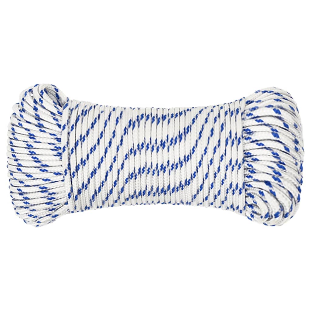 Vidaxl Boot Rope 4 mm 100 m Polropypylene wäiss