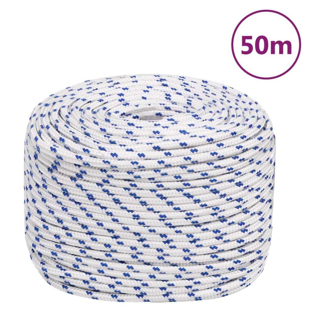 Vidaxl Boot Rope 8 mm 50 m Polypropylene white
