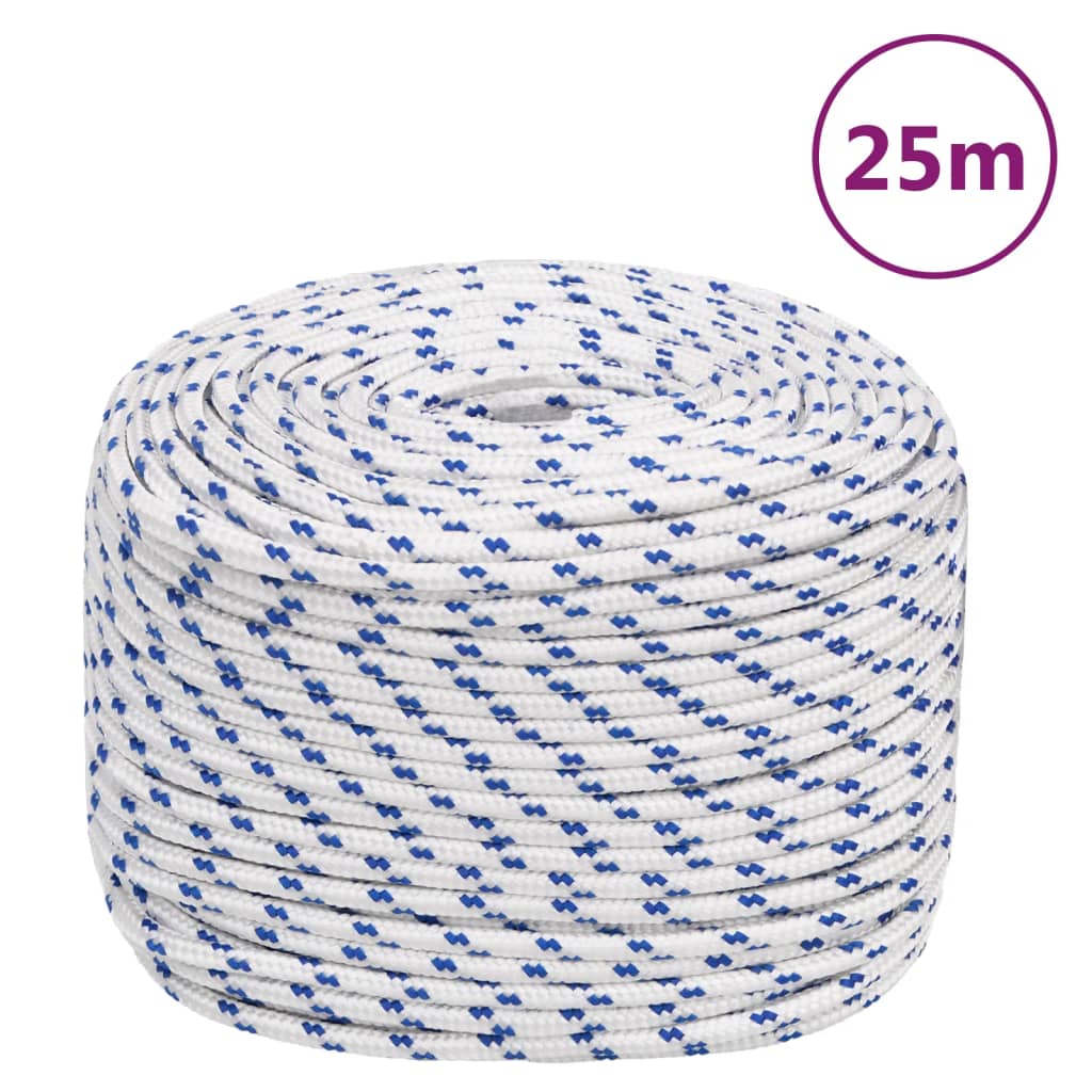 Vidaxl Boot Rope 10 mm 25 m Polypropylene white