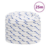 Corde à démarrage Vidaxl 20 mm 25 m de polypropylène blanc