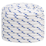 Corde à démarrage Vidaxl 20 mm 25 m de polypropylène blanc